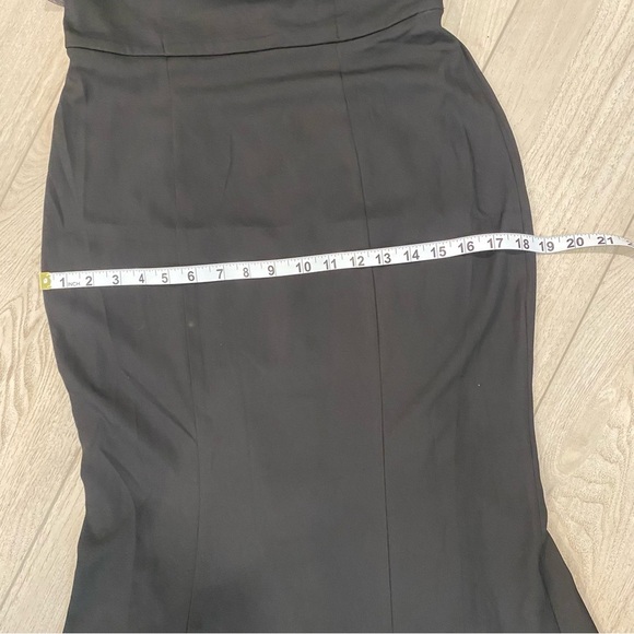 Lulus Size 2 Elegant Dress Brilliantly Bold Black Strapless Mermaid Maxi Dress - Picture 12 of 16